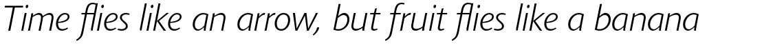 Agilita Pro Extra Light Italic