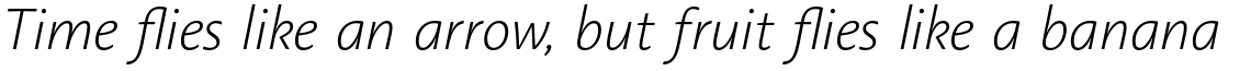 Linotype Aroma No. 2 Pro Extra Light Italic