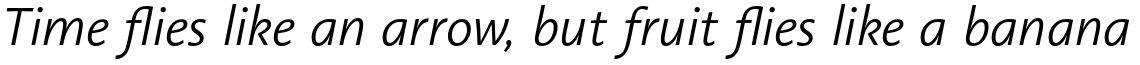 Linotype Aroma No. 2 Pro Light Italic