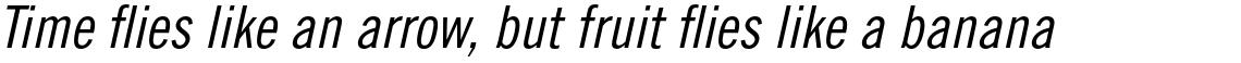 Trade Gothic Pro Condensed #18 Oblique