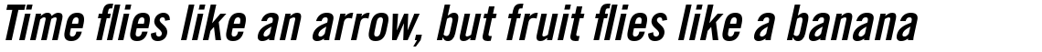 Trade Gothic Pro Bold Condensed #20 Oblique