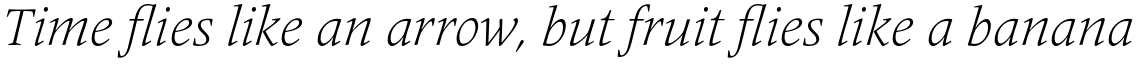 Frutiger Serif Pro Light Italic