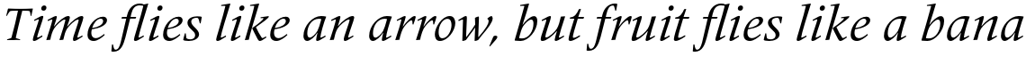 Frutiger Serif Pro Italic