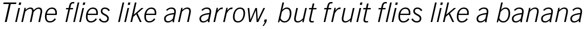 Trade Gothic Next Pro Light Italic
