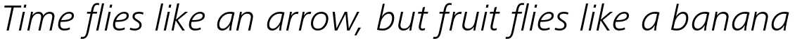 Frutiger Next Paneuropean Light Italic