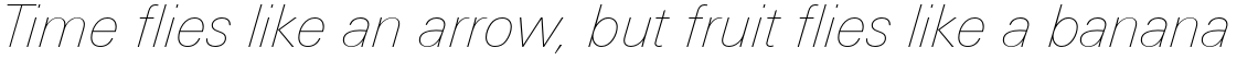 Univers Next Pro 131 Basic Ultra Light Italic