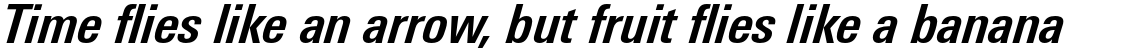 Univers Next Pro 621 Condensed Bold Italic