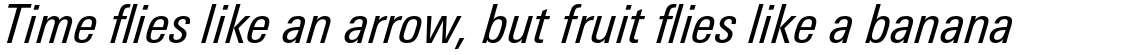Univers Next Pro 421 Condensed Italic