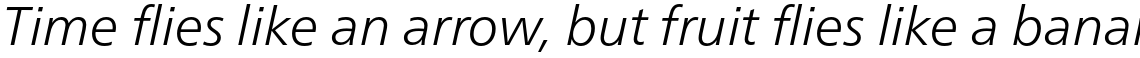 Neue Frutiger Pro Light Italic