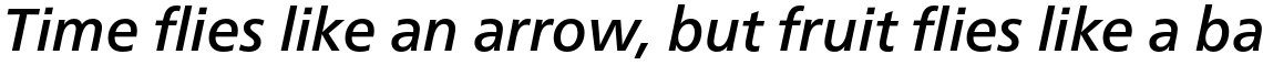 Neue Frutiger Pro Medium Italic