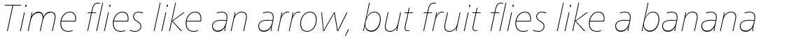 Neue Frutiger Pro Cyrillic Ultra Light Italic