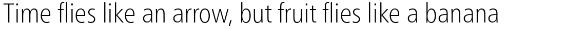 Neue Frutiger Pro Condensed Thin