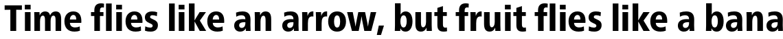 Neue Frutiger Pro Condensed Heavy
