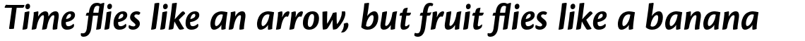 Cronos Pro Bold Display Italic