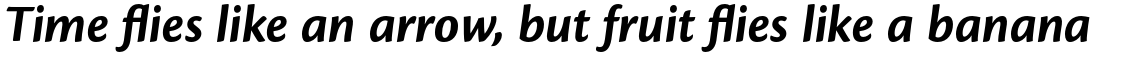 Cronos Pro Bold Subhead Italic