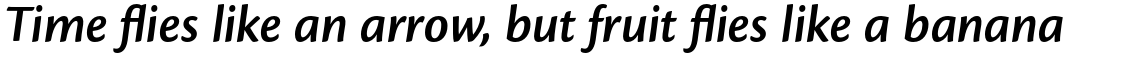 Cronos Pro SemiBold Subhead Italic