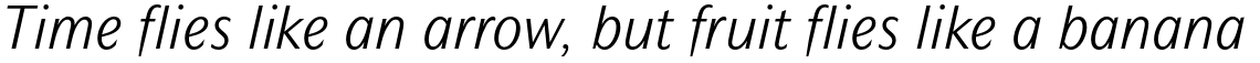 Mahsuri Sans Pro Light Italic