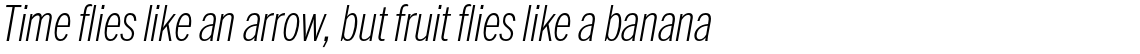 ITC Franklin Pro Condensed Thin Italic