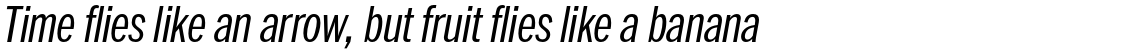 ITC Franklin Pro Condensed Light Italic