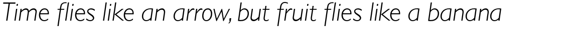 Gill Sans Pro Light Italic