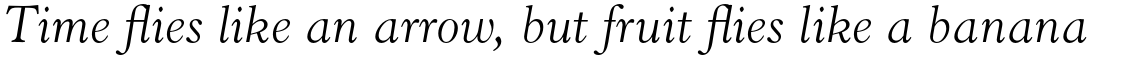 Horley Old Style Std Light Italic