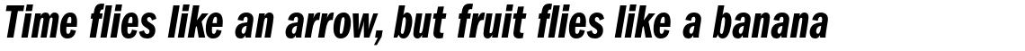 ITC Franklin Gothic Std Compressed Demi Italic