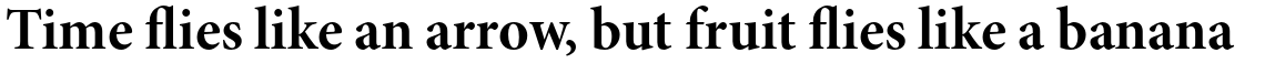 Minion Pro Bold Subhead