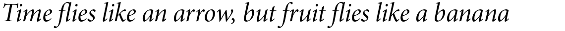 Minion Pro Italic Subhead