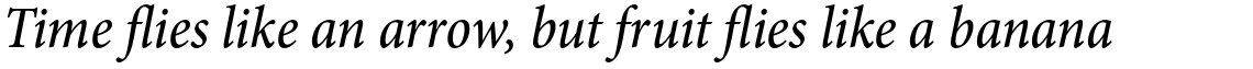 Minion Pro Medium Condensed Italic
