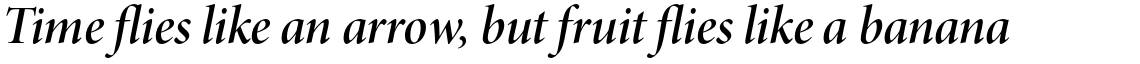 Minion Pro SemiBold Italic Display