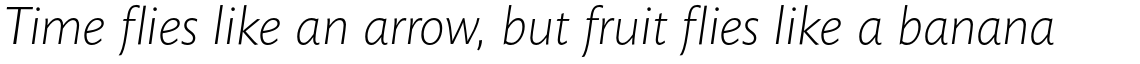 Mundo Sans Std Light Italic