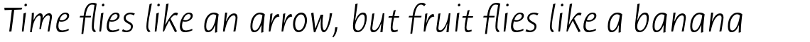 ITC Humana Sans Pro Light Italic