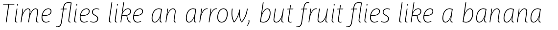 Ayita Pro Thin Italic