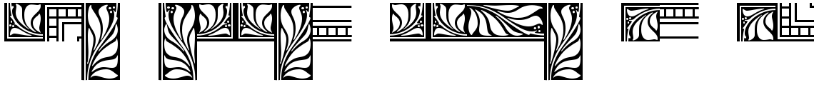Goudy Std Borders