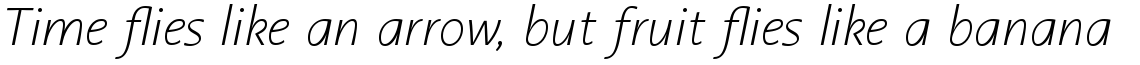 Linotype Aroma No. 2 Com Extra Light Italic