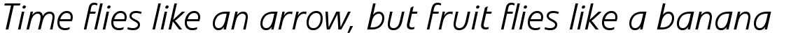 Veto Com Light Italic