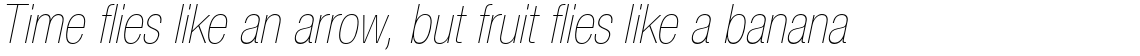 Neue Helvetica Paneuropean 27 Condensed Ultra Light Oblique