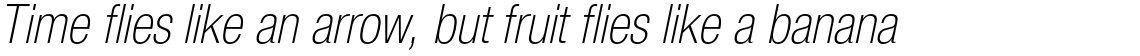 Neue Helvetica Paneuropean 37 Condensed Thin Oblique