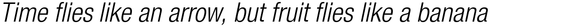 Neue Helvetica Paneuropean 47 Condensed Light Oblique