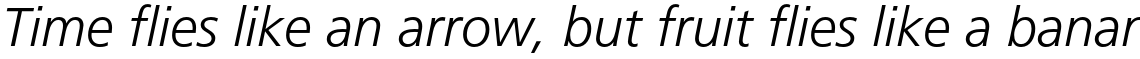 Frutiger Pro 46 Light Italic