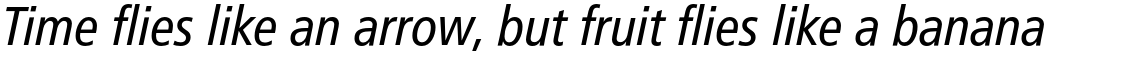 Frutiger Pro 58 Condensed Italic