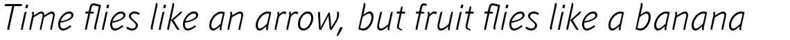 Linotype Textra Com Light Italic