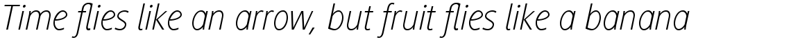 Generis Sans Com Thin Italic