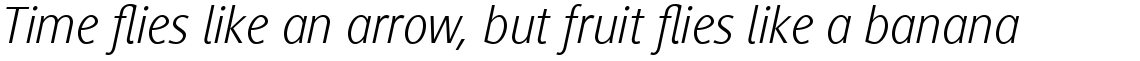 Generis Sans Com Light Italic