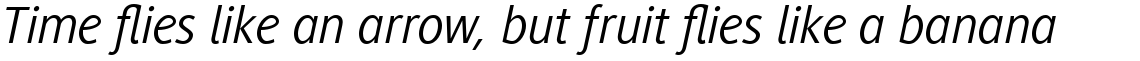 Generis Sans Com Regular Italic