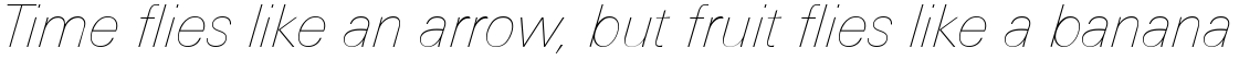Univers Next Pro 131 Basic Ultra Light Italic