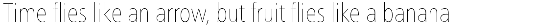 Neue Frutiger Pro Condensed Ultra Light