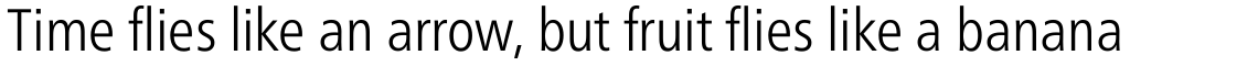 Neue Frutiger Pro Condensed Light