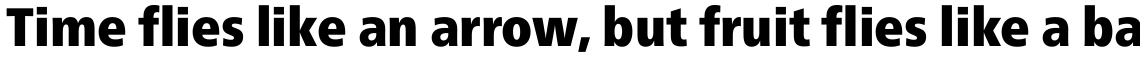 Neue Frutiger Pro Condensed Extra Black