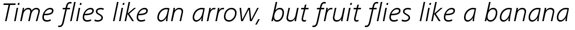 Frutiger Next Central European Light Italic